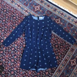 Long Sleeved Shorts Jumpsuit with Drawstring Waist